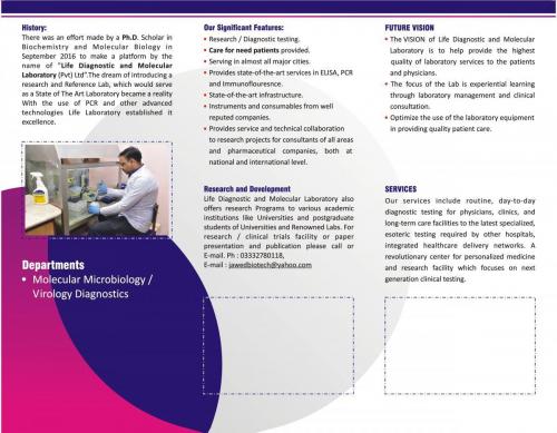 LIFE DIAGNOSTIC BROCHURE